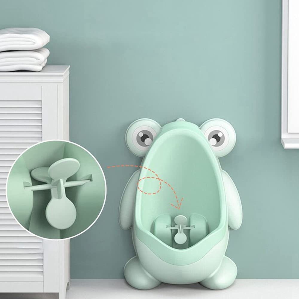 Perezy Baby Boy Urinal Infant Toddler Cartoon Frog Wall-Mounted Hook Potty Toilet Training Stand Vertical Boys Pee Toilet-, Blue