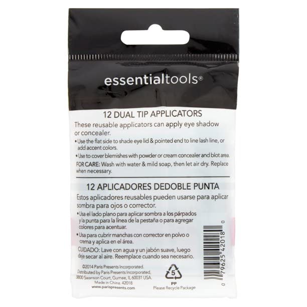 Essential Tools 12 Dual Tip Shadow Applicators 42018