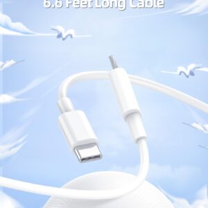 20W [MFi Certified] Fast Charger Fit for iPad 9th Generation Gen 2021 10.2 inch Tablet with 6.6 Ft Charging Cable A2602 A2604 A2603 A2605 Dual Port Wall Charger AC Power Supply Adapter Cord