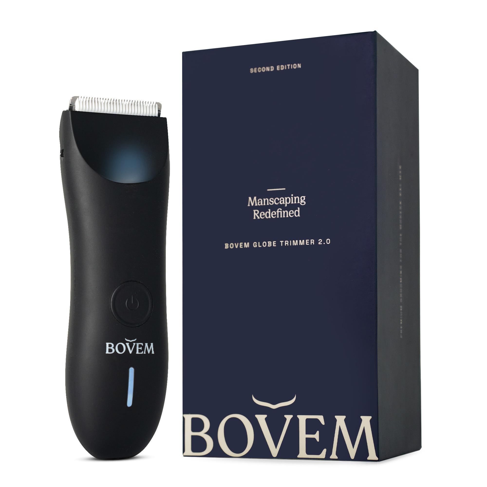 BOVEM Globe Trimmer 2.0 Electric Razor for Men Pubic Hair, Body Hair Trimmer, Groin Hair Trimmer For Men, Balls Trimmer Men Electric Shaver, Mens Grooming Kit – Body, Face, Groin & Beard Hair Clippers