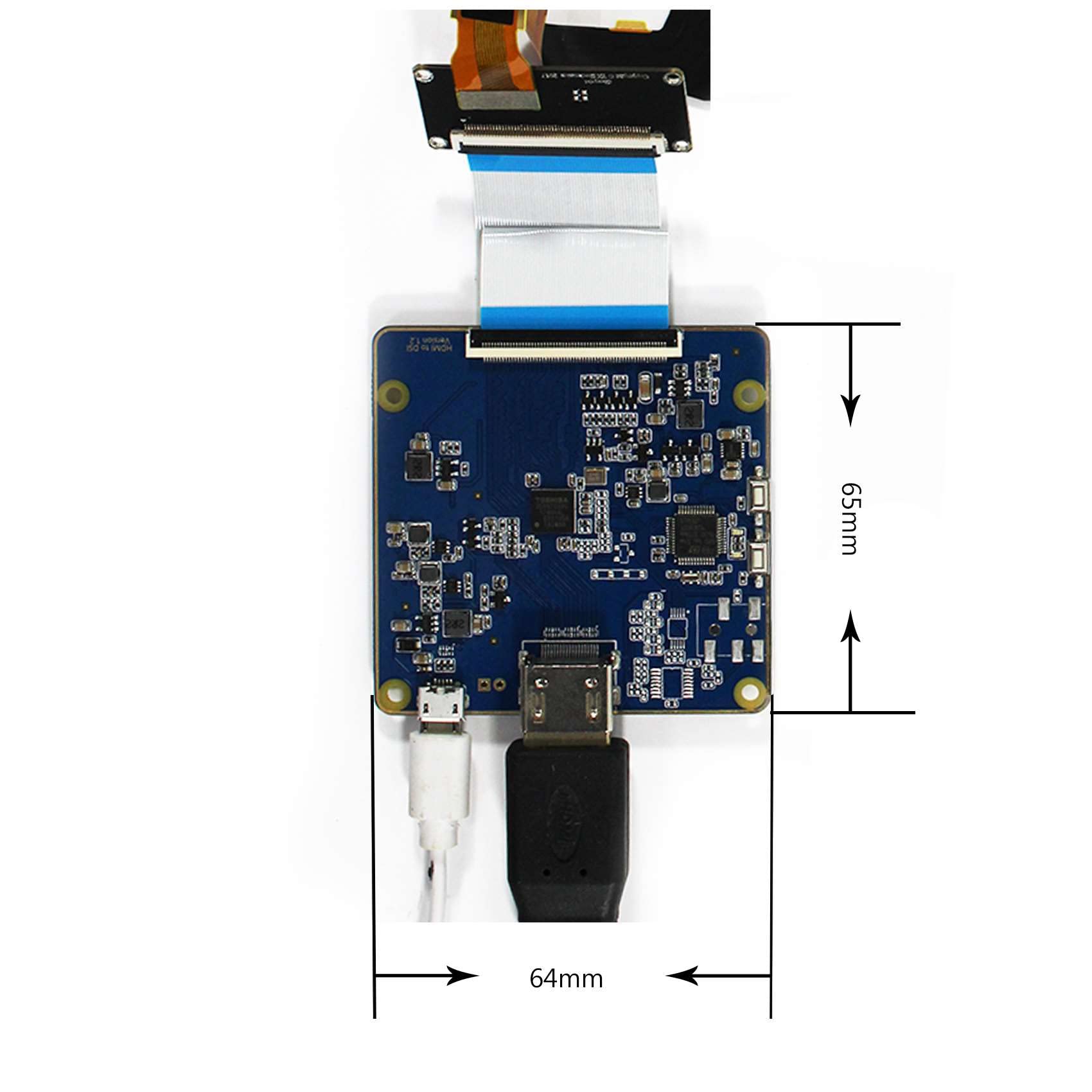 FanyiTek 5.5" LS055R1SX04 1440x2560 60HZ 2K IPS MIPI LCD Screen and HD-MI Controller Board