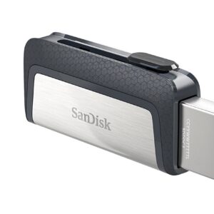 SanDisk Ultra 64GB Dual Drive USB Type-C (Four Pack Bundle) Works with Smartphones, Tablets, and Computers (SDDDC2-064G-G46) Bundle with (1) Everything But Stromboli 4 Port USB 3.0 Hub