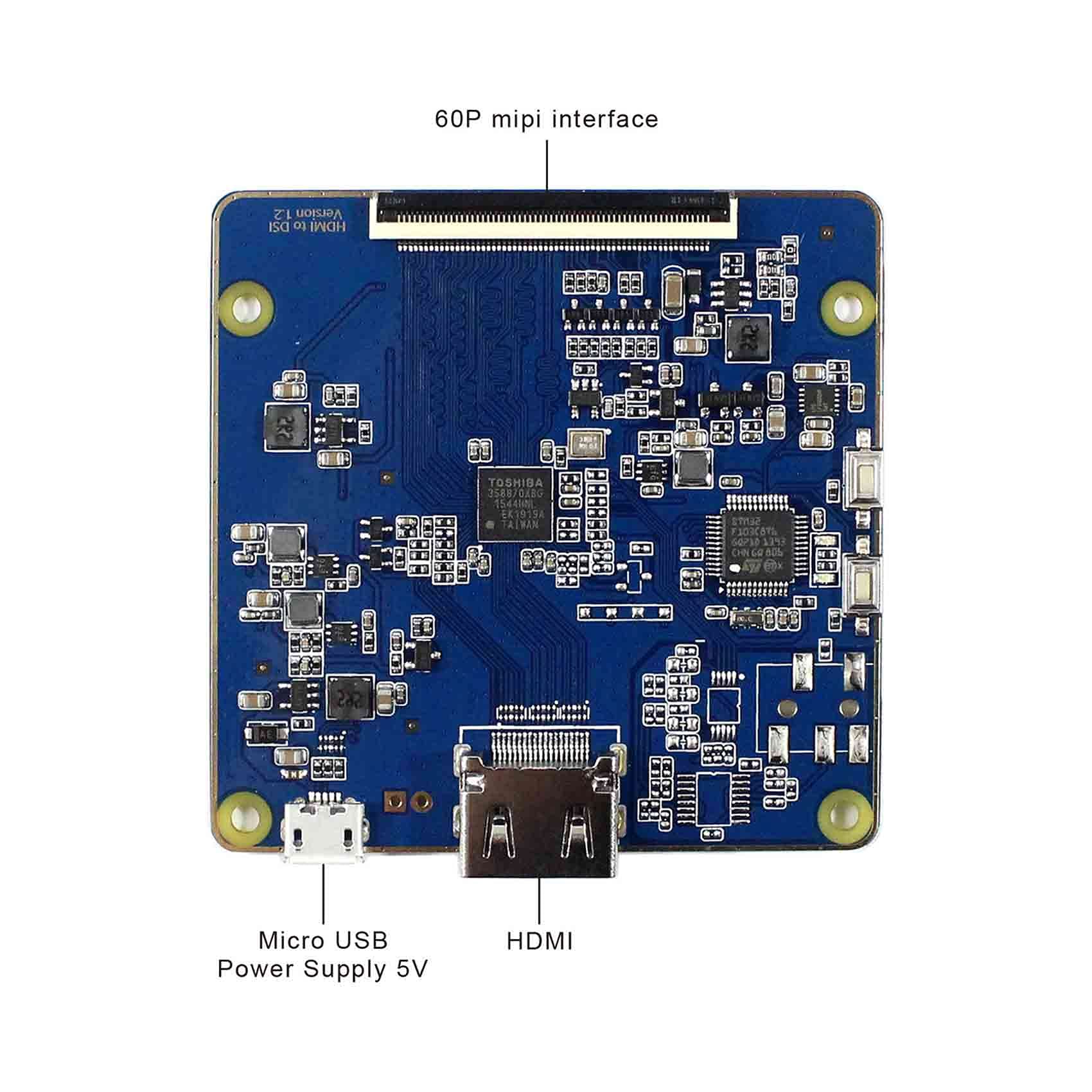 FanyiTek 5.5" LS055R1SX04 1440x2560 60HZ 2K IPS MIPI LCD Screen and HD-MI Controller Board