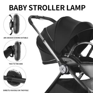 Stroller Safety Lights for Night,Vagocom LED Pram Pushchair Light See and be seen with The Stroller for Walking at Night,Suitable for All Strollers(2 Pack,Battery Included)