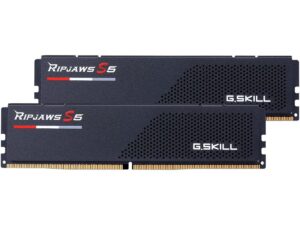 g.skill ripjaws s5 series (intel xmp 3.0) ddr5 ram 64gb (2x32gb) 5600mt/s cl36-36-36-89 1.25v desktop computer memory udimm - matte black (f5-5600j3636d32ga2-rs5k)