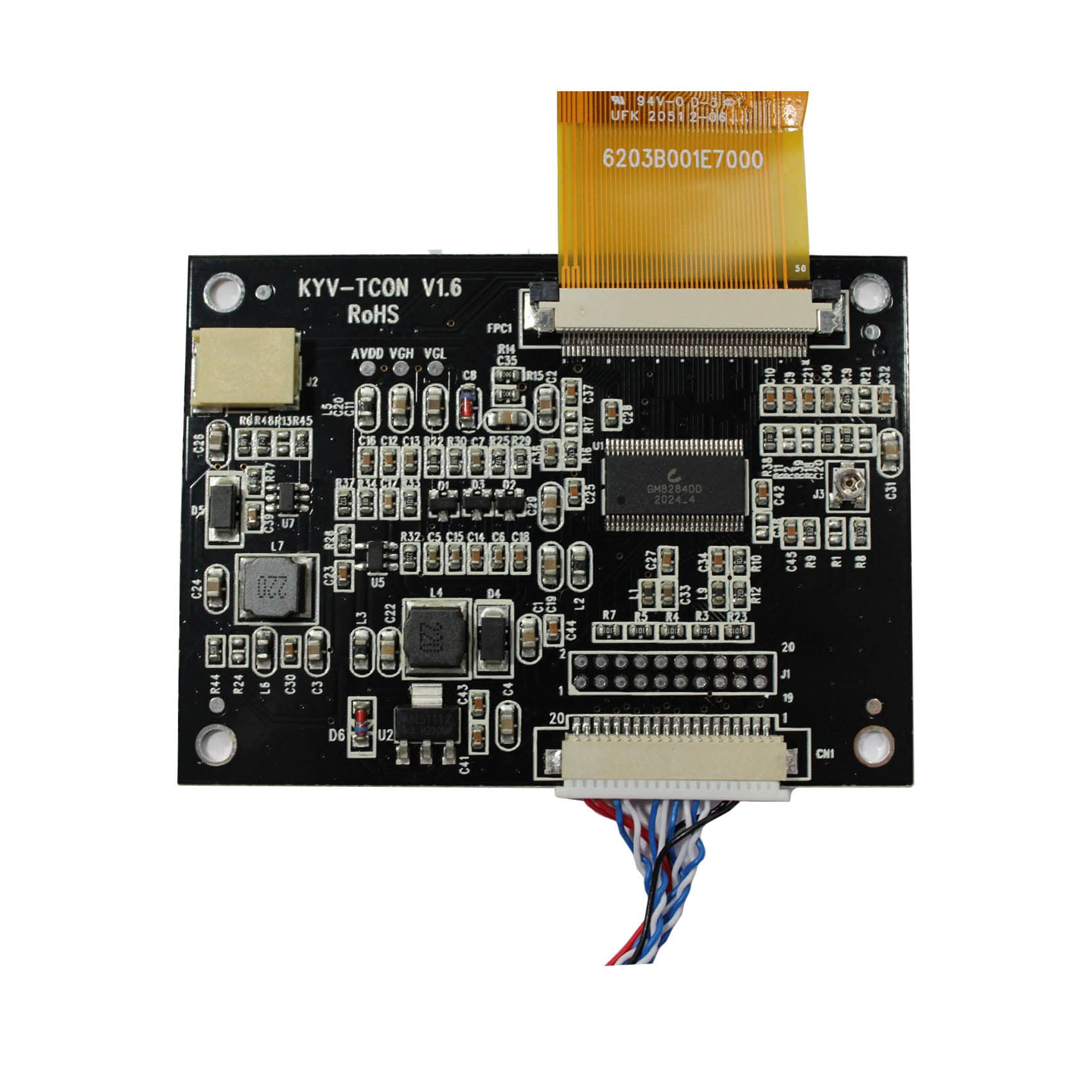 FanyiTek 5" ZJ050NA-08C 640×480 TFT LED LCD Screen and HD-MI Audio LCD Controller Board (AT050TN22 Replacement Panel)