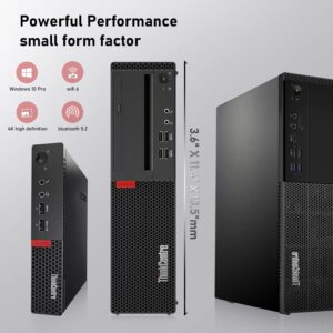 Lenovo Desktop ThinkCentre M710S SFF Computer PC, Intel i7-7700 up to 4.2GHz, 16GB RAM, 512GB NVMe SSD, 2TB Hard Drive, DVDRW, Windows 10 Pro (Renewed)