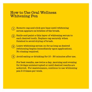 Twice Oral Wellness Extra Strength Tooth Whitening Pen - Gentle, Sensitive Teeth Whitening Pens Professional, on-The-go, or at Home use! Easy Teeth Stain Removal and Teeth Brightening. (1 Pack)