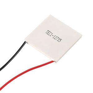 5Pcs TEC1-12715 Heatsink 108W 12V-15.4V Thermoelectric Cooler 40mmX40mm Cooling Peltier Plate Module for Semiconductor Thermoelectric Heatsink Generation