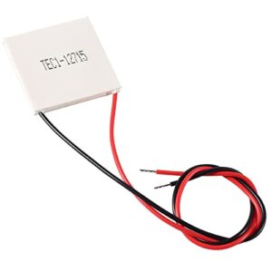 5Pcs TEC1-12715 Heatsink 108W 12V-15.4V Thermoelectric Cooler 40mmX40mm Cooling Peltier Plate Module for Semiconductor Thermoelectric Heatsink Generation