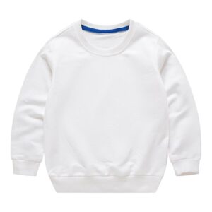 rukosu toddler kids baby boy girl long sleeve sweatshirt casual shirt thin pullover infant crewneck sport tops white 2t