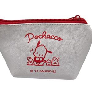 Sanrio Pochacco Face Boat Type Cosmetics Small Pouch Bag 4.3 in (W) × 3 in (H) × 2 in (D)