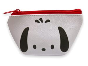 sanrio pochacco face boat type cosmetics small pouch bag 4.3 in (w) × 3 in (h) × 2 in (d)