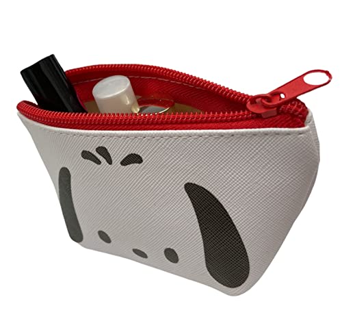 Sanrio Pochacco Face Boat Type Cosmetics Small Pouch Bag 4.3 in (W) × 3 in (H) × 2 in (D)