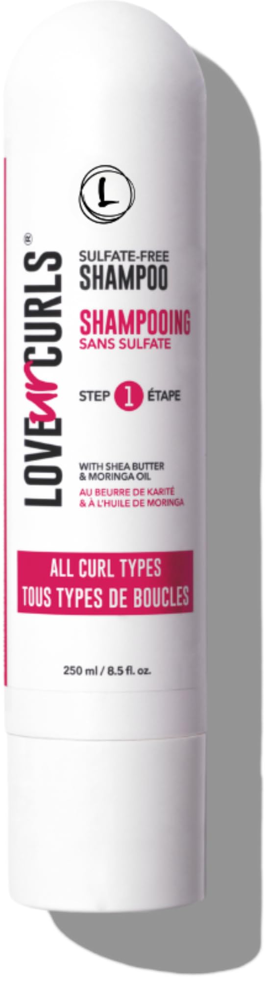 Love Ur Curls LUS Brands Shampoo for Curly, Wavy, Kinky-Coily Hair, 8.5 oz - Sulfate-Free Gentle, Moisturizing Shampoo - Hair Care Products for Soft, Smooth Curl Definition