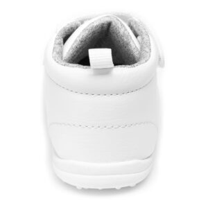 Carter's baby boys Charlie-p First Walker Shoe, White, 3.5 Infant US