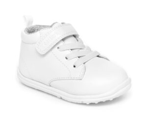 carter's baby boys charlie-p first walker shoe, white, 3.5 infant us