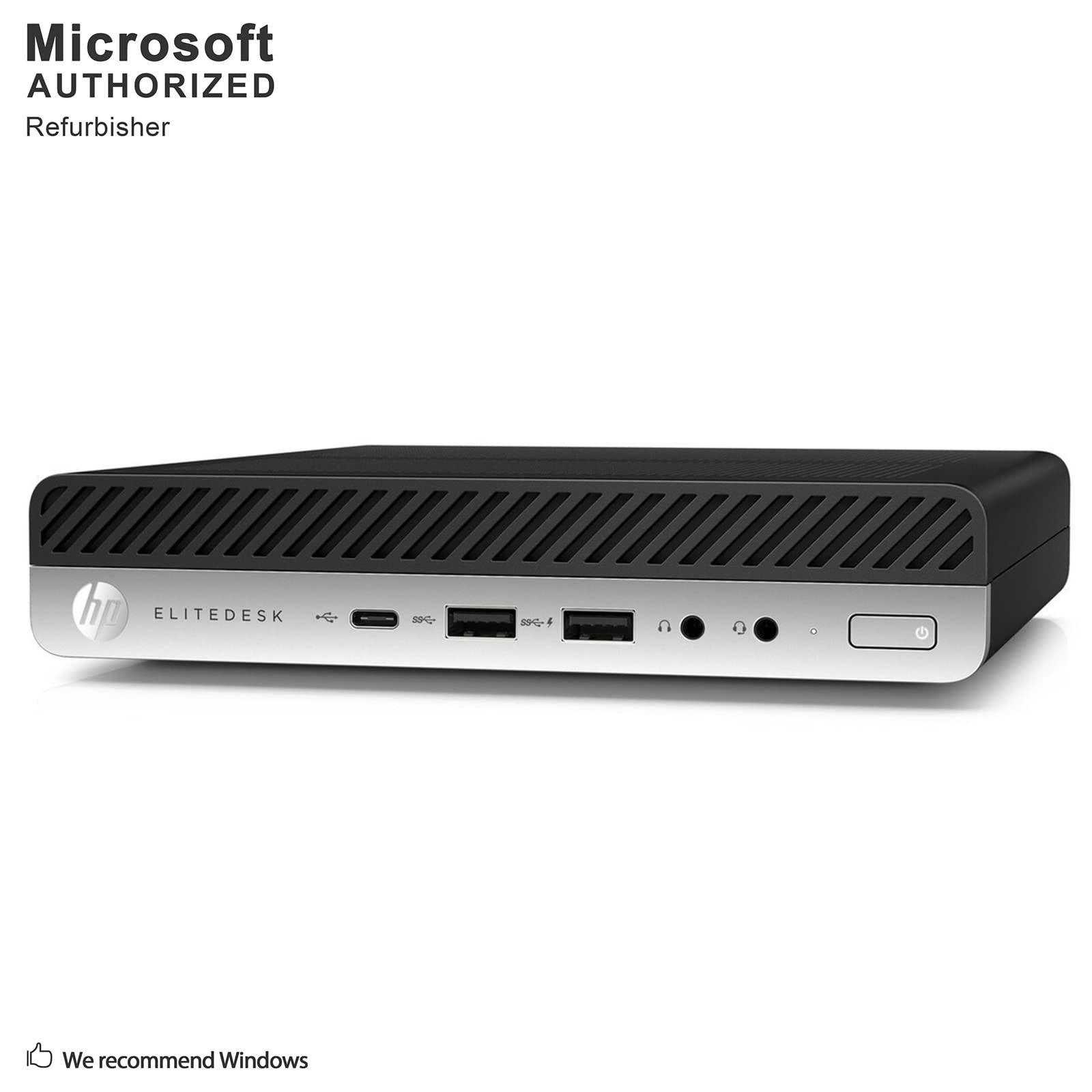 HP EliteDesk 800 G4 Mini High Performance Desktop Computer, Intel Six Core i5-8600T up to 3.7GHz, 16G DDR4, 1T, WiFi, BT, 4K Support, DP, Windows 10 Pro 64 English/Spanish/French (Renewed)