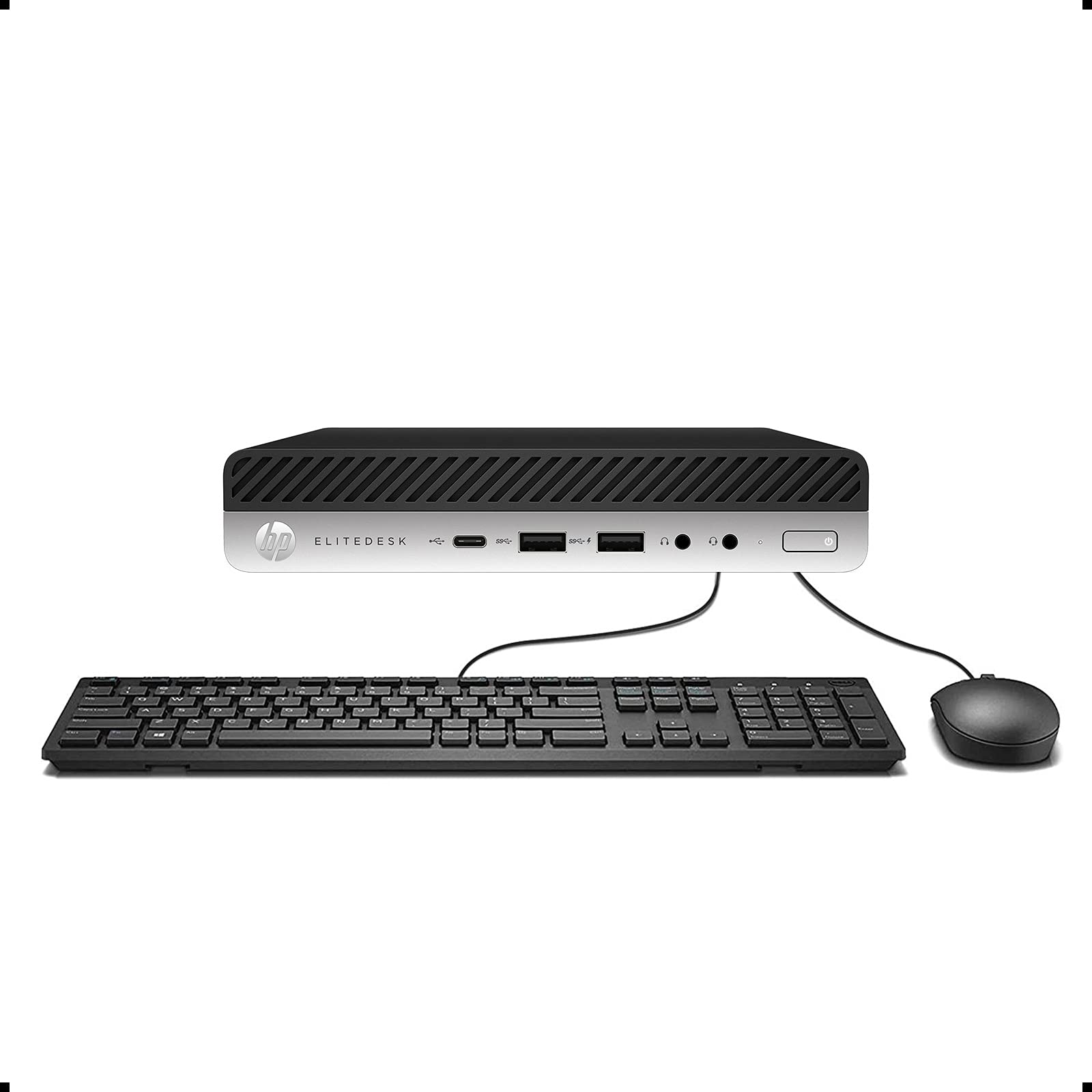 HP EliteDesk 800 G4 Mini High Performance Desktop Computer, Intel Six Core i5-8600T up to 3.7GHz, 16G DDR4, 1T, WiFi, BT, 4K Support, DP, Windows 10 Pro 64 English/Spanish/French (Renewed)