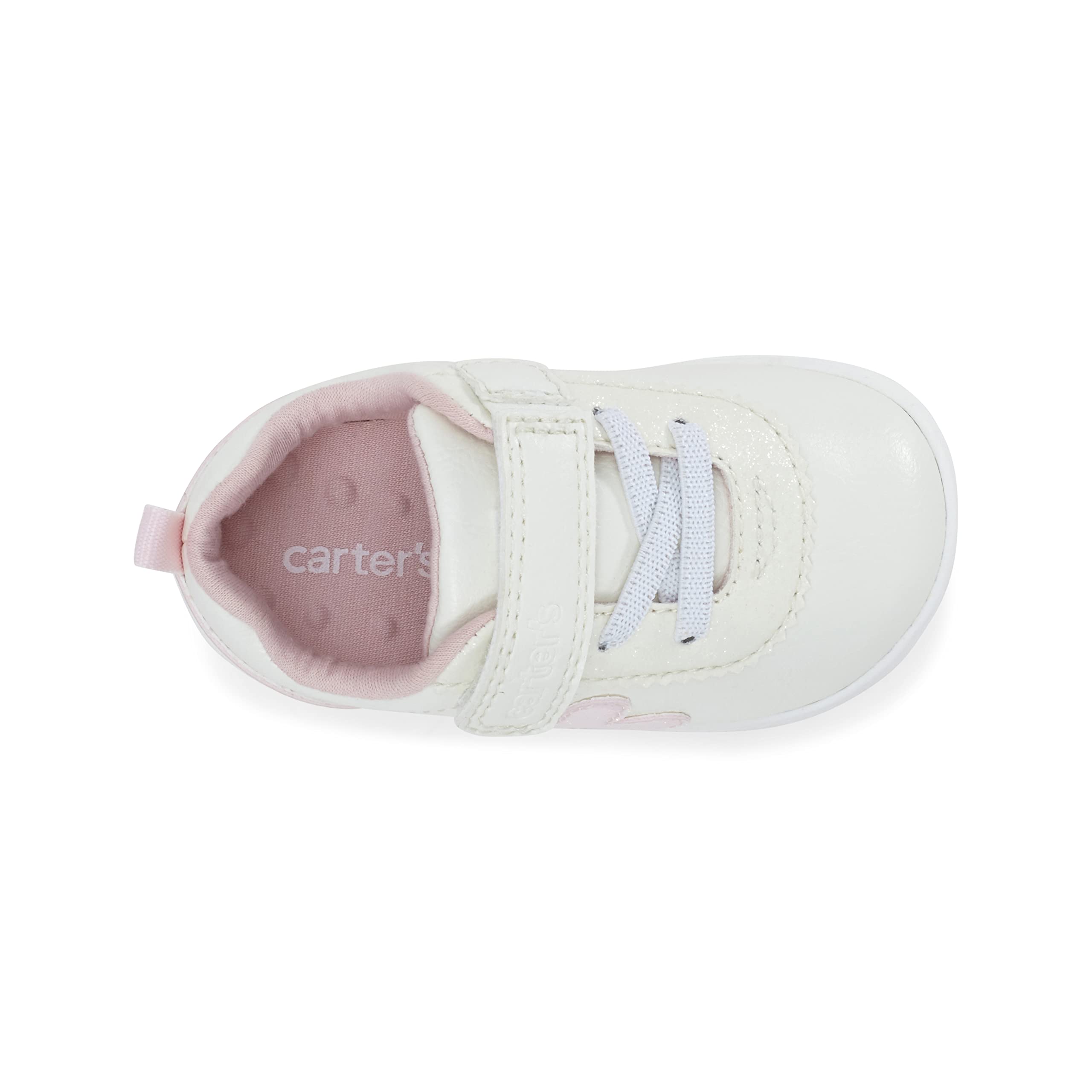 Carter's baby girls Morgan-gp First Walker Shoe, White, 3.5 Infant US