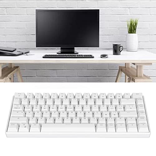 Gaming Keyboard, Wired Type C Mechanical Keyboard 82 Keys Ergonomic Design for Desktop Computer for