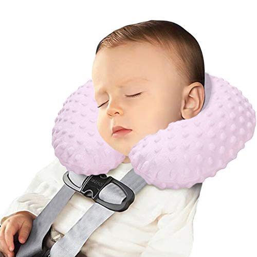 SIQITECHNO Kids Travel Pillows Inflatable Neck Pillow for Car Seat Airplane Portable Head Neck Support Pillow for for Road Trip Boys Girls U Shaped Pillow for Sleeping Rest