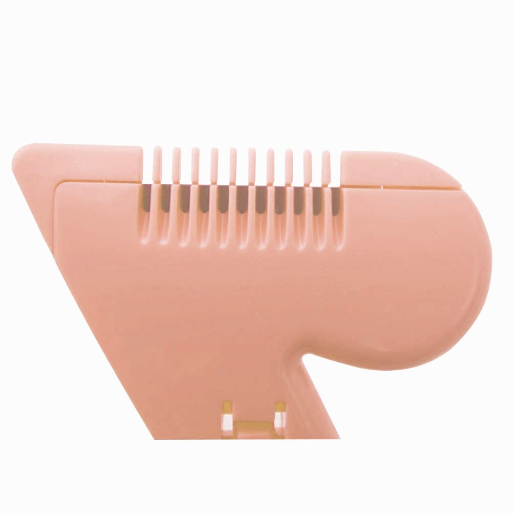 Pubic Hair Trimmer for Women,Portable Female Privates Secret Intimate Shaping Tool,Hair Razor Comb Cutter Cute Design for Kid,Women,Girls. (pink)