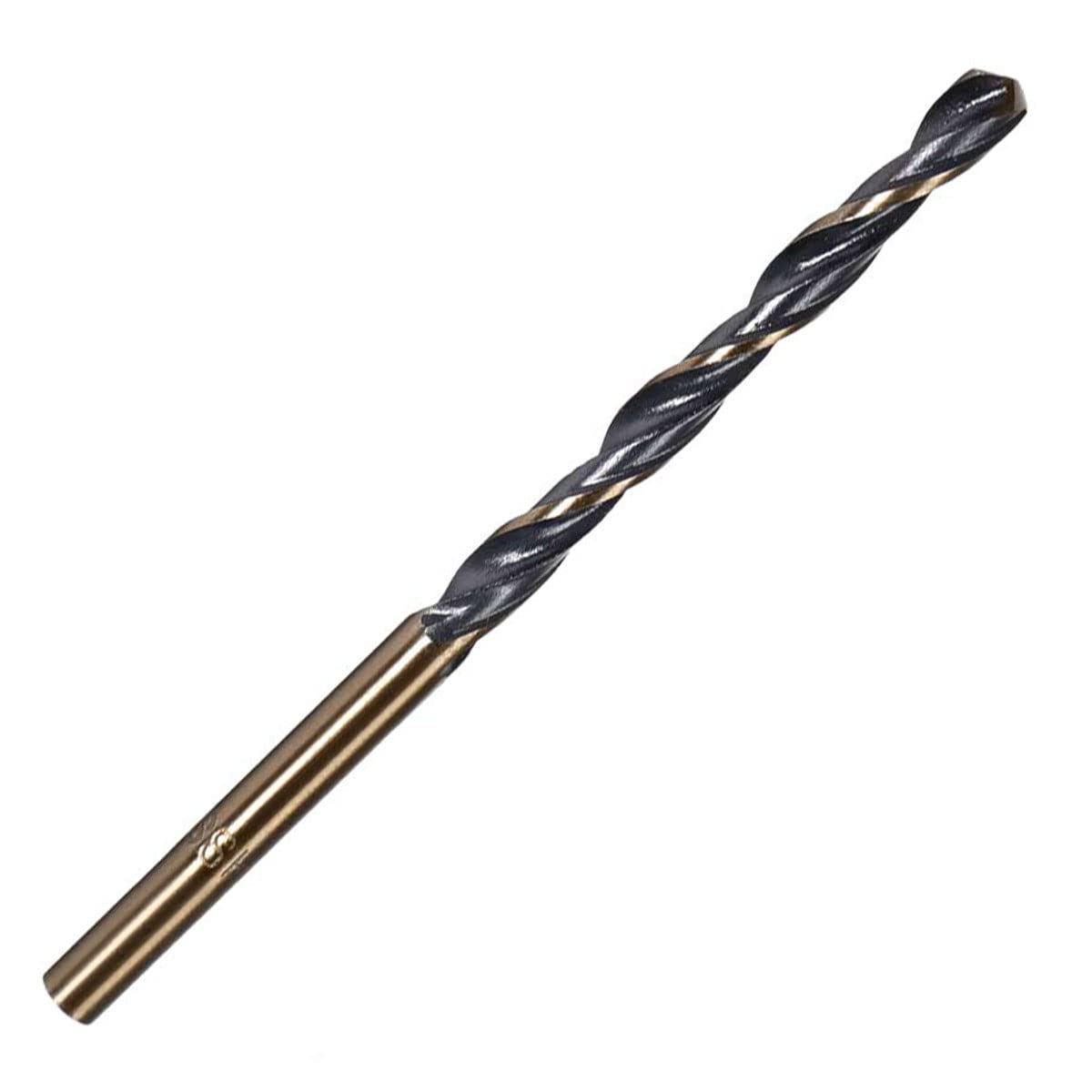 FOCMKEAS 12.5mm Twist Drill Bit High Speed Steel 4341 Straight Shank Gold and Black Coated Drilling Bits for Home Improvment DIY, Metal/Wood/Plastic