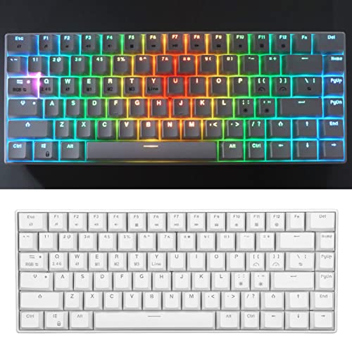 Gaming Keyboard, Wired Type C Mechanical Keyboard 82 Keys Ergonomic Design for Desktop Computer for