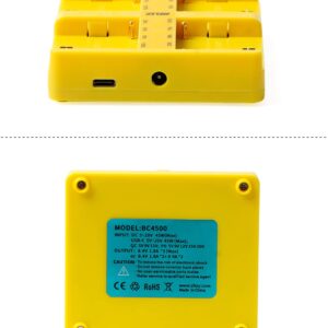 ZITAY 4 Channel NPF Battery Charger, Smart 4Bay PD 60W Fast Charger 4 Slot Simultaneous Charging Hub Fast Charger Compatible for Sony NP F970, F550, F570, F750, F980, F770, F960, F530, F330, 6KPRO