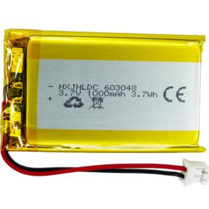 hxjnldc dc 3.7v 1000mah 603048 rechargeable lithium polymer replacement battery for diy 3.7-5v electronic product