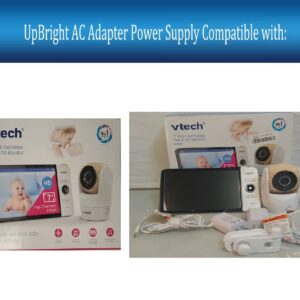 UpBright 5V AC/DC Adapter Compatible with VTech VM919HD VM919-2HD 7" Video Baby Monitor VM818HD VM818 HD RM5854HD RM5854-C 5" BU Camera PU Parent Unit VTPL VT05EUS05100 BD-0501000 Power Supply Charger