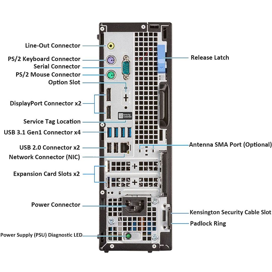 Dell Optiplex 7060 SFF Desktop Computer i7-8700 3.0GHz 16GB DDR4 Ram New 512GB NVMe M.2 SSD Built-in WiFi & Bluetooth HDMI Wireless Keyboard & Mouse Dual Monitor Support Windows 10 Pro (Renewed)