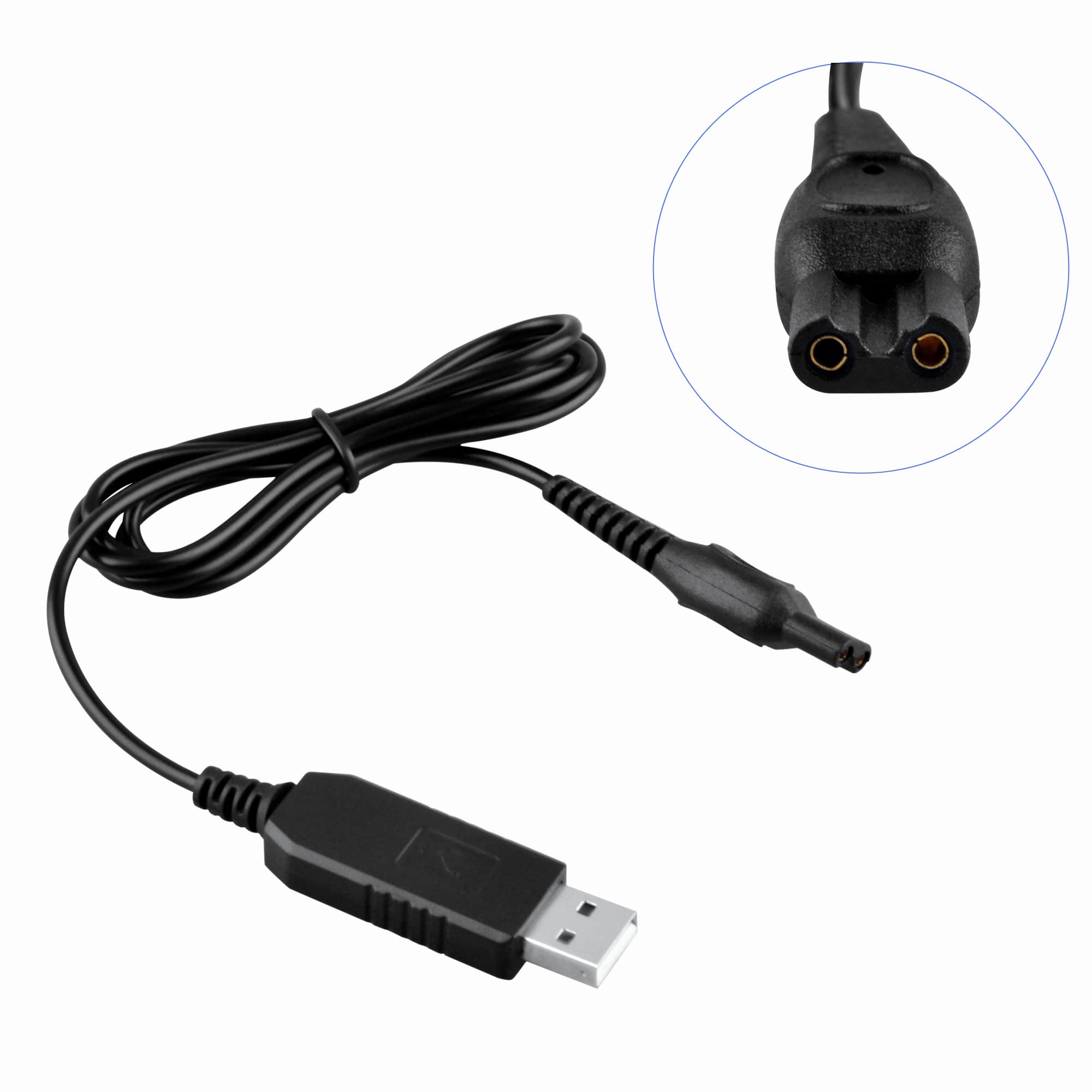 CJP-Geek 15V USB Power Charger Cord Replacement for Shaver 6900 Series 6000 S6810 82