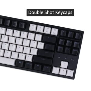 Keychron C1 87 Key TKL Wired Mechanical Keyboard for Mac Windows, 80% Layout Gateron Brown Switch White LED Backlit Double-Shot ABS Keycaps, USB-C Gaming Keyboard for Gamer/Typists/Office