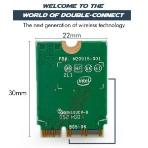 HighZer0 Electronics AX411 WiFi 6E Card | Tri-Band Wi-Fi | Up to 3.0 Gbps | CNVio2 M.2 WiFi Card for PC | Supports Bluetooth 5.3 | Requires Intel 12th+ Gen CPU Windows 10/11, Linux | AX411NGW (AX411)