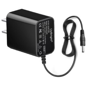 UpBright 5V AC/DC Adapter Compatible with VTech VM901 5" Smart Wi-Fi 1080p Pan Tilt Video Baby Monitor VM 901 BU Camera PU Parent LCD VTPL VT05EUS05100 5VDC 1A 5.0V 1.0A Power Supply Charger (Barrel)