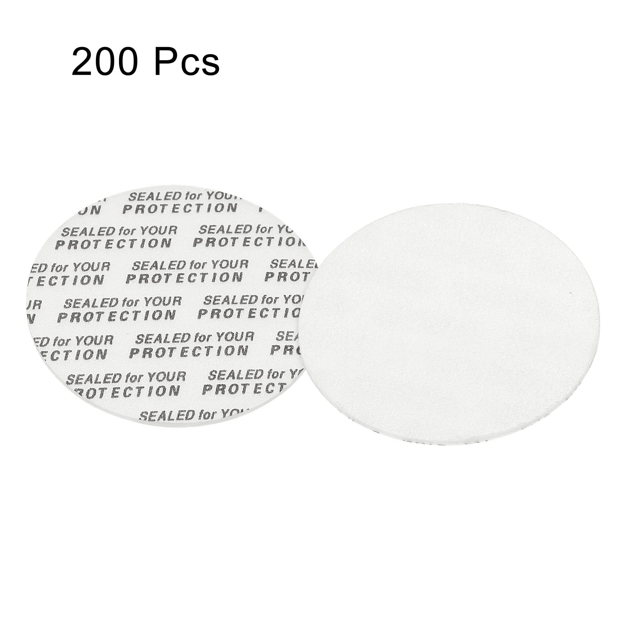 PATIKIL 38mm/1.5" Foam Lid Liner, 200Pack Adhesive PS Foam Lid Liner Pressure Sensitive Seal Cap Liners Resistant Tamper for Plastic Glass Jar Bottle Cap Seals