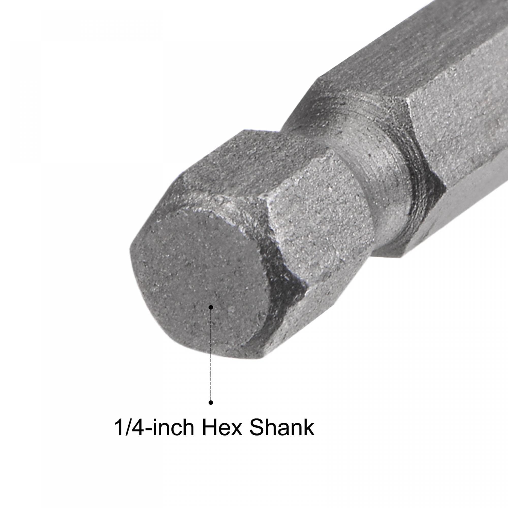 uxcell 1/4" Quick-Change Hex Shank 5.5mm Nut Setter Driver Drill Bit, 9.84" Length, Metric No-magnetic 2 Pcs