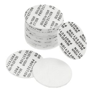 patikil 22mm/0.87" foam lid liner, 500pack adhesive ps pressure sensitive seal cap liners resistant tamper for plastic glass jar bottle cap seals