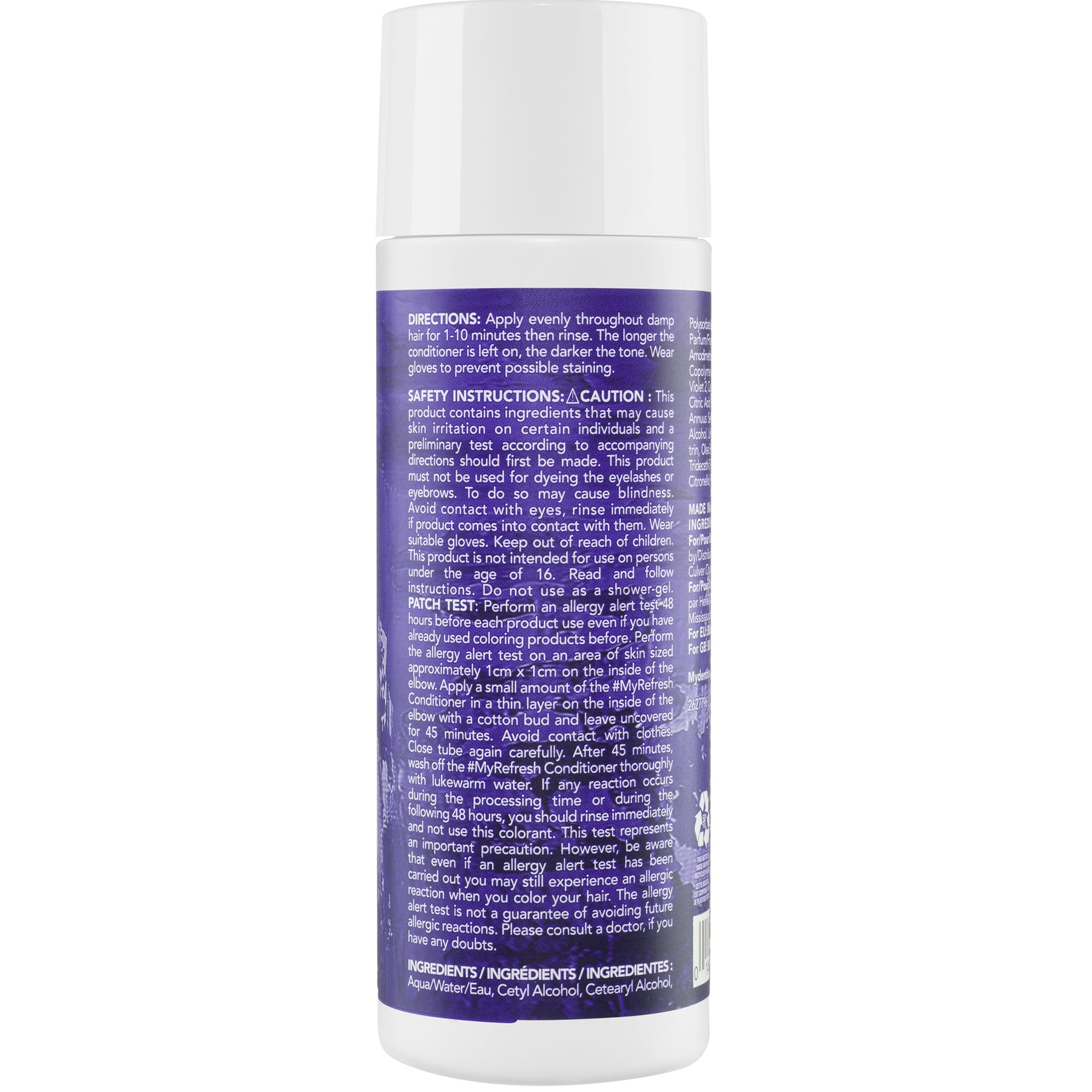 #mydentity MyRefresh Color Depositing Conditioner, Purple Raven, 6 oz | Temporary Hair Dye | Color Lasts up to 25 washes