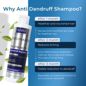 Anti Dandruff Shampoo Anti Fungal Dandruff Mens Shampoo | Medicated, Clarifying, Psoriasis & Biotin Shampoo w/Salicylic Acid | For Dry, Itchy, Flaky, Irritated Scalp & Hair Growth