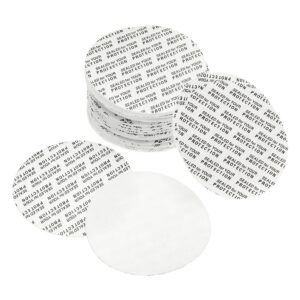 patikil 51mm/2.01" foam lid liner, 100pack ps foam resistant tamper pressure sensitive seal for bottle cap liners seals