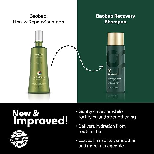 Colorproof Baobab Recovery Shampoo, 1.7oz - For Damaged Color-Treated Hair, Strengthens & Repairs, Sulfate-Free, Vegan