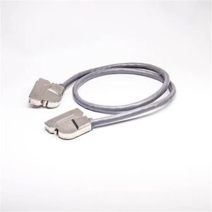 Elecbee SCSI Cable HPCN 68-Pin Male to HPCN 68Pin Male Zinc Alloy Right Angle Field Assembly Cable 2M