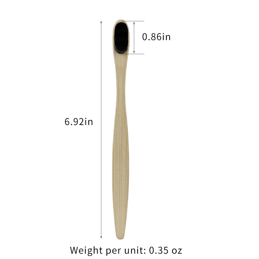 So Nice Bamboo eco Friendly Toothbrush (10000 bristles) Wood Tooth Brush Natural Bamboo toothbrushes Plastic Free Sustainable Products Toothbrushes 2 pcs