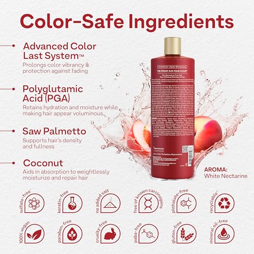 Colorproof Volume Conditioner for Women 32 Fl. Oz. Volume Conditioner, White Nectarine Scent, Sulfate Free Conditioner