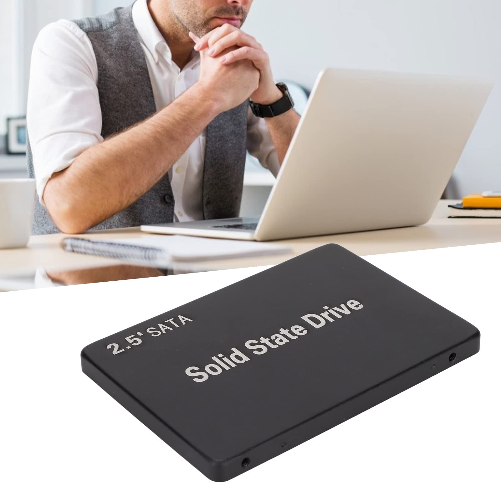 Shanrya 2.5 inch Black Internal SSD for Desktop Office Computer