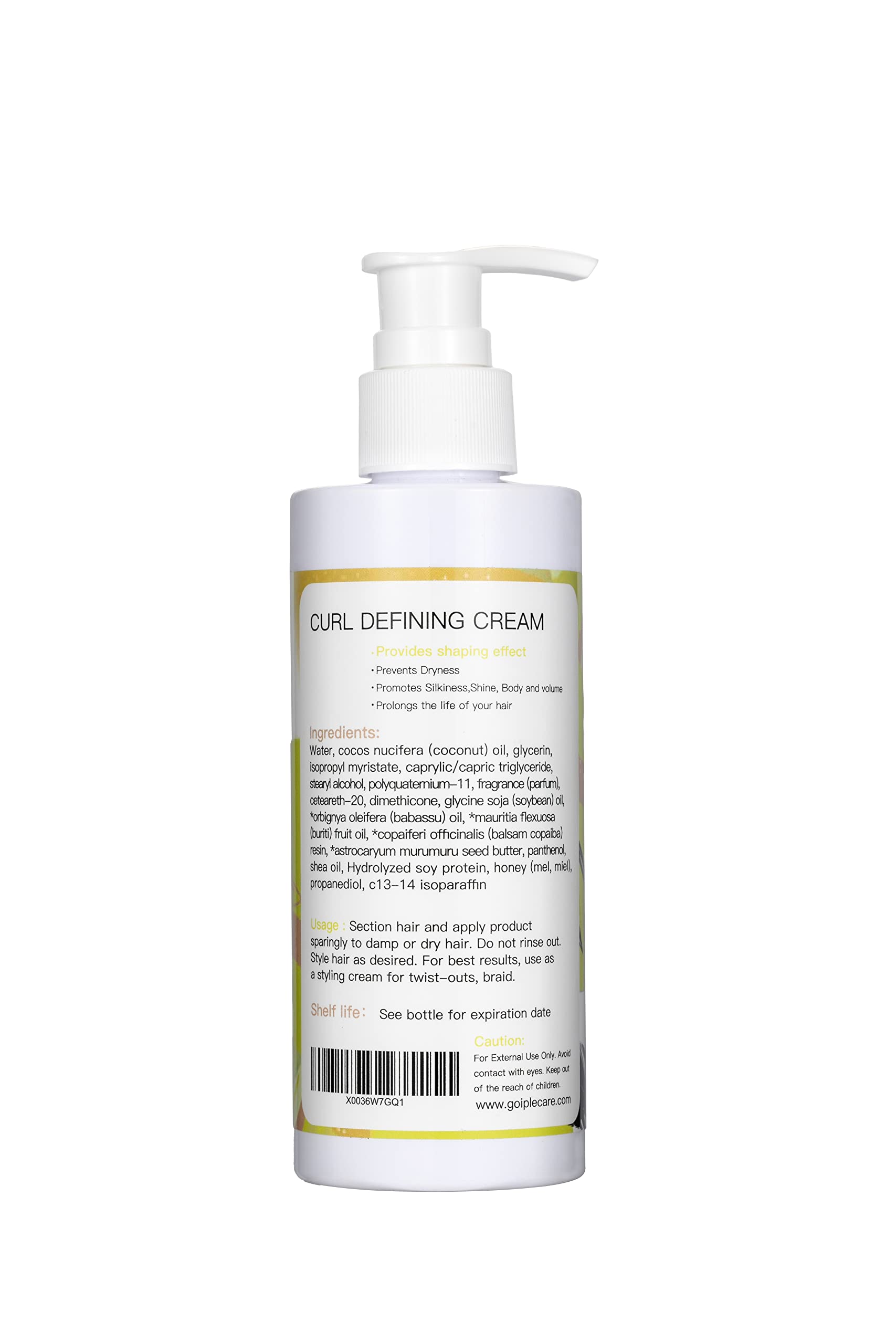 Curl Defining Cream - Curling Perfection for Wavy Hair, Anti-Frizz Hair Smoothing Cream to Define All Natural Curl Types and Textures with 9 Row Brush