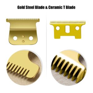 2PCS Replacement Blades Compatible with Andis T Outliners GTX GTO Trimmer Fit for Hair Clippers Model #04710/04521